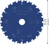 BoschEXPERT 木工圆锯片 216 毫米，用于精确切割木材。